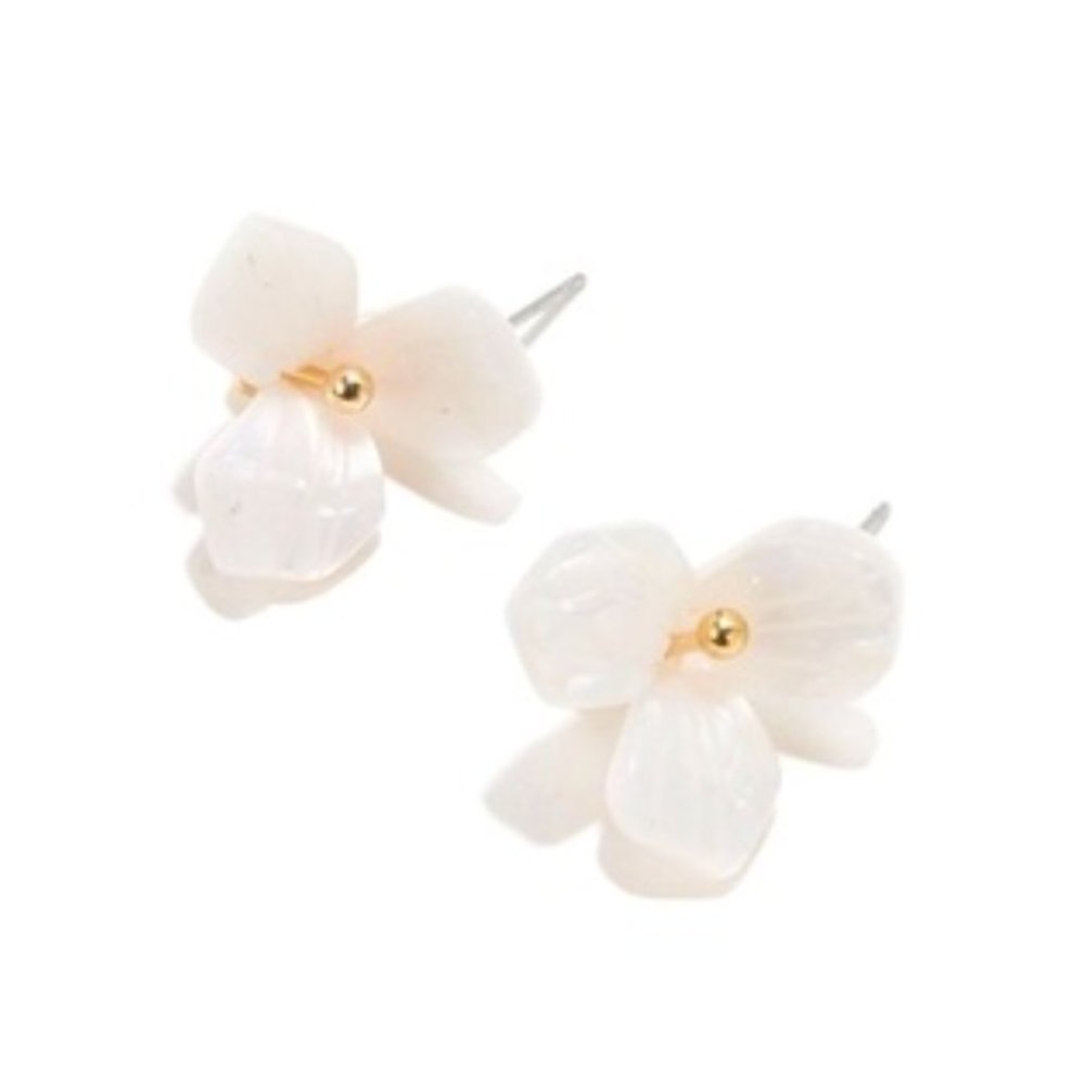 Lele Sadoughi Trillium Button Studs